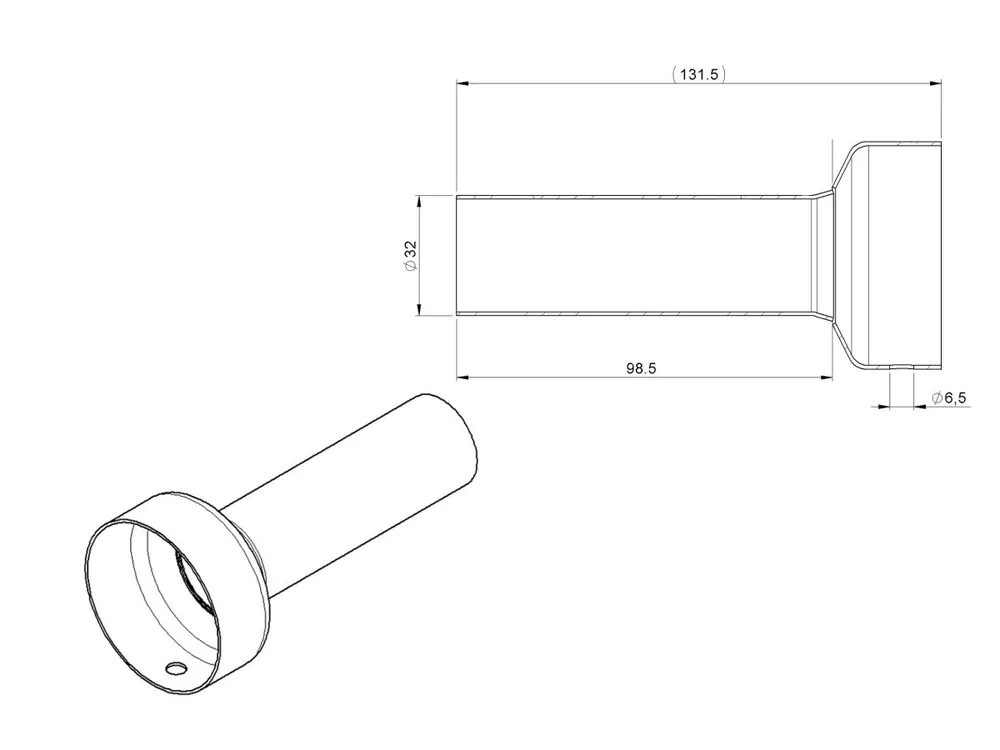 DB KILLER PER SILENZIATORI TRUMPET INOX NATURALE SPARK- Ultimissimo Modello