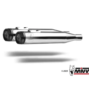 Non Perdere COPPIA TERMINALI HR-1 ACCIAIO INOX MIVV HARLEY DAVIDSON ROAD GLIDE / STREET GLIDE 2024-2026-