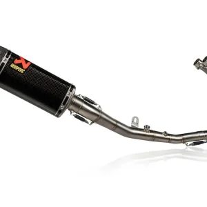 Spedito Oggi SCARICO COMPLETO RACING AKRAPOVIC CARBONIO YAMAHA R3 2025-2026-
