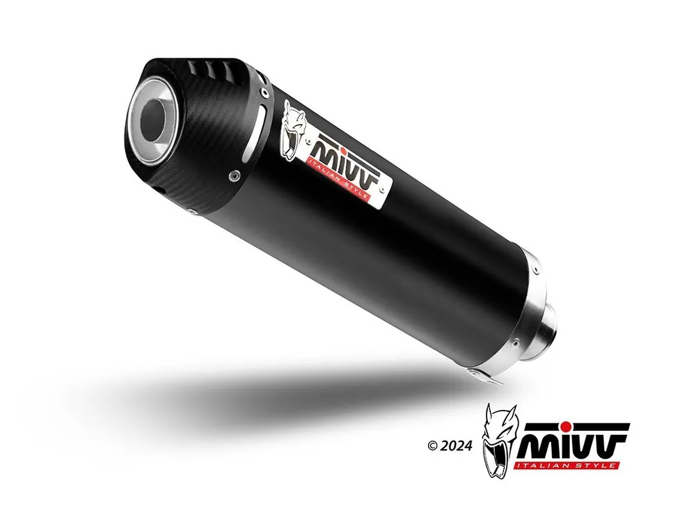TERMINALE MIVV OVAL INOX NERO-CARBONIO QJ MOTOR SRT 800 S / X / SX 2024- Economico