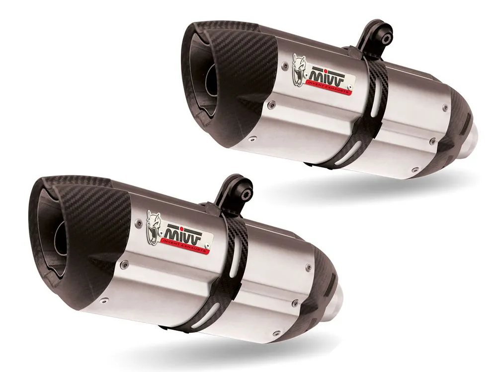 TERMINALI MIVV SUONO INOX-CARBONIO KTM LC8 950 SUPERMOTO R 2005-2006- Acquista Ora