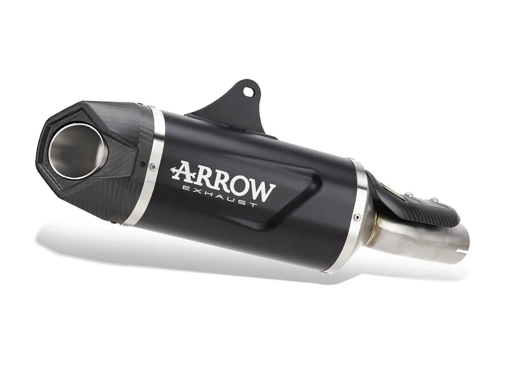TERMINALE INDY RACE EVO ALLUMINIO DARK-CARBY ARROW BMW R 1300 GS / ADVENTURE 2024-2026- Consegna Rapida