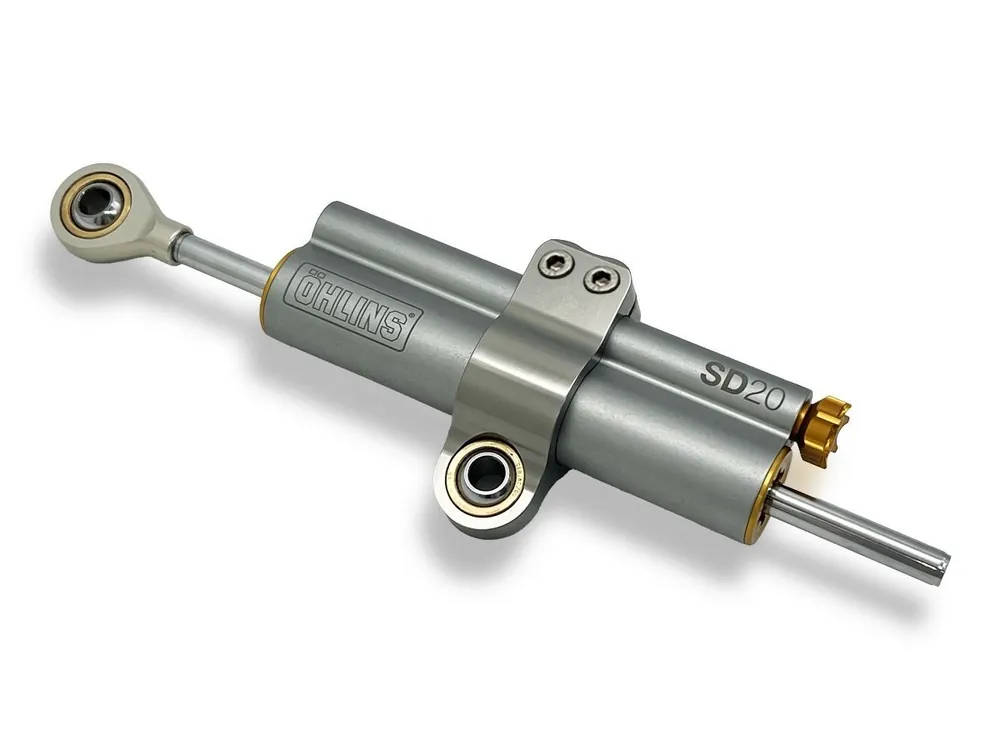 Compra Oggi Stesso KIT AMMORTIZZATORE DI STERZO LINEARE OHLINS CORSA 120MM UNIVERSALE-