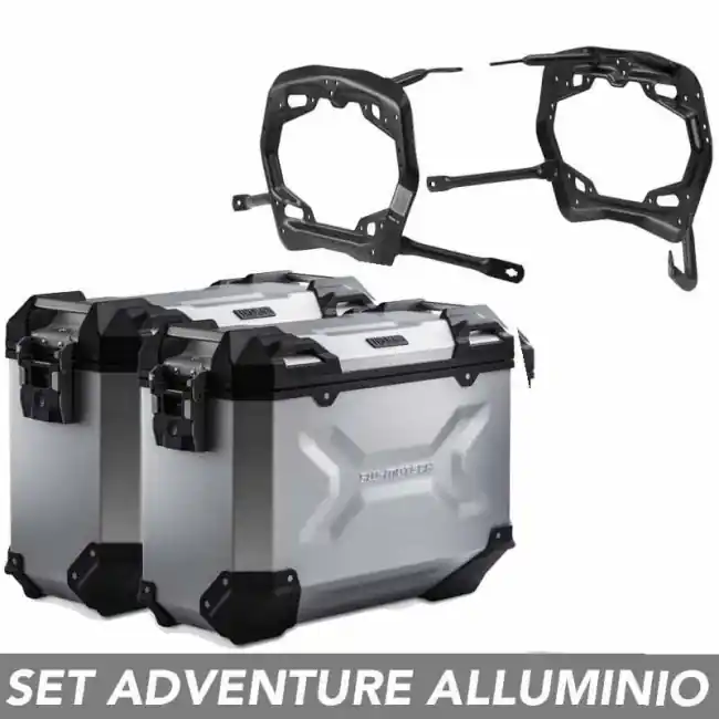 Prezzo Conveniente Kit valigie SW-Motech Trax Adv alluminio 37 lt per Kawasaki Versys 650 dal 2014-