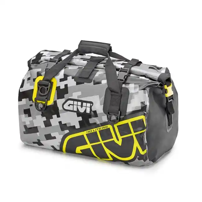 Borsa impermeabile da sella Givi Easy-T EA115 40 lt nero, grigio e giallo fluo- Offerta