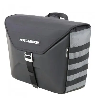 Valigia laterale Hepco & Becker XTravel 19 litri attacco C-Bow nera- Reso Gratuito