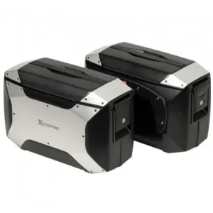 Sconto Valigie laterali Hepco & Becker X-Core 18 litri nere e argento attacco C-Bow-
