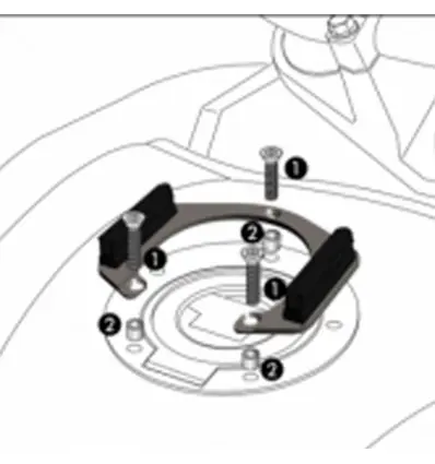 Flangia Hepco & Becker Tankring per Honda CBR 500R dal 2016 al 2018- Ultima Occasione