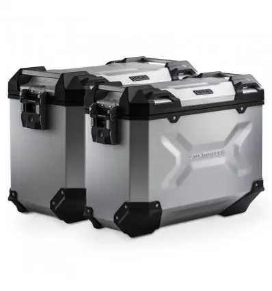 Borse laterali e telai SW-Motech Trax ADV Aluminium 45/37 litri argento- Miglior Prezzo
