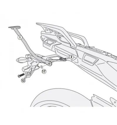 Nuovo Arrivo Portapacchi Givi SR2139 per Yamaha Tracer 900 e Tracer 900 GT-