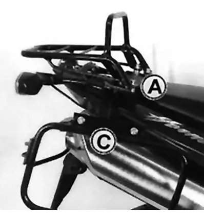 Offerta Portapacchi nero Hepco & Becker Rear Rack per Honda CB 600F Hornet 03-06-