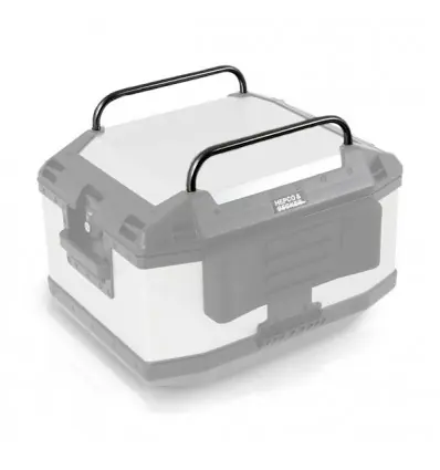 Coppia di rails Hepco & Becker per top case Xplorer nero- Prezzo Ridotto
