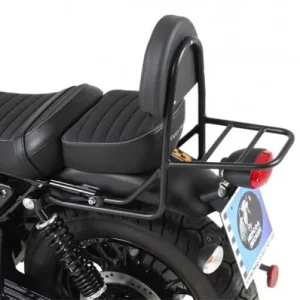 Nuovo Arrivo Schienalino Hepco & Becker con portapacchi cromo per Moto Guzzi V9 Roamer-