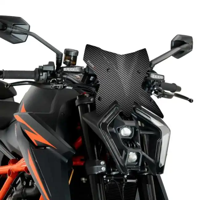 Cupolino Puig Sport per KTM 1390 Superduke R dal 2024 effetto carbonio- Promozione Esclusiva