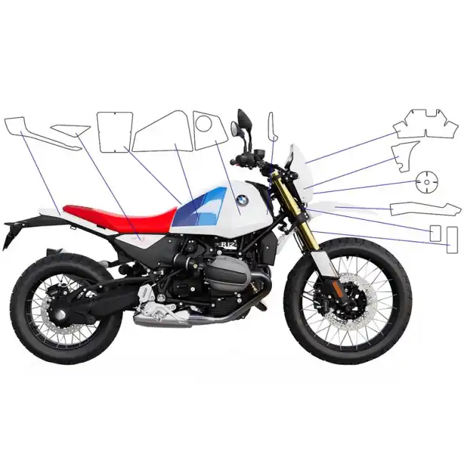 Set completo pellicole protettive Wunderlich per BMW R12 G/S- Offerta Speciale