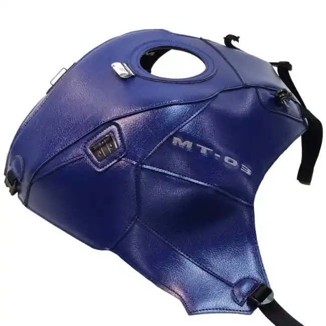 Pagamento Sicuro Copriserbatoio Bagster per Yamaha MT-03 dal 2020 in similpelle blu-