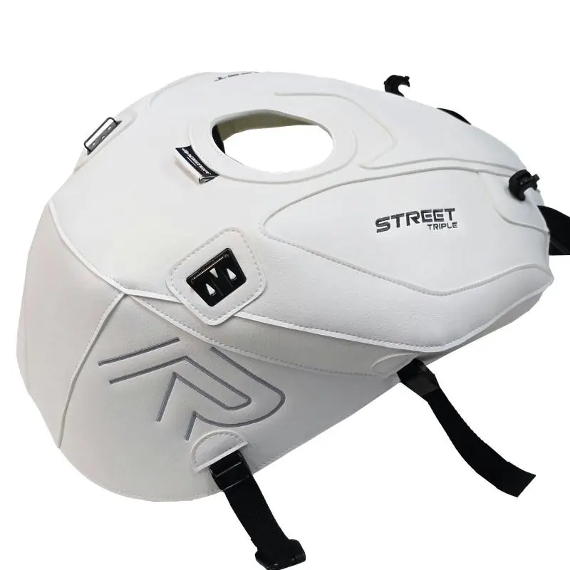 Copriserbatoio Bagster per Triumoh Street Triple 765 dal 2023 in similpelle bianco- Saldi
