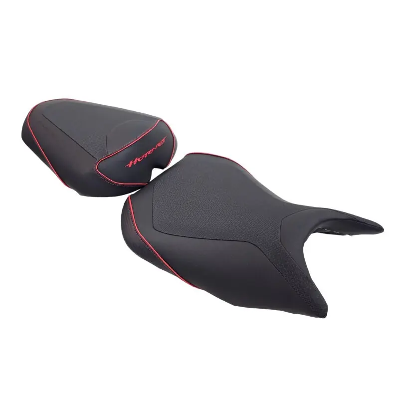 Sella Bagster Ready Luxe per Honda CB 500 Hornet nera e rossa- Popolare
