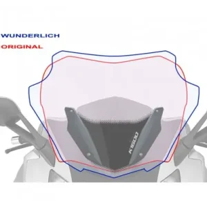 Cupolino Wunderlich Marathon per BMW K1600 GT, GTL, B e Grand America-Fumè chiaro Offerta Speciale