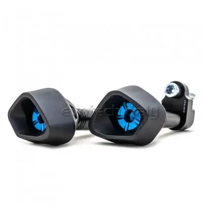 Tamponi paratelaio ammortizzati Evotech per Yamaha Tenere 700 dal 2021-Argento Promo Stagionale