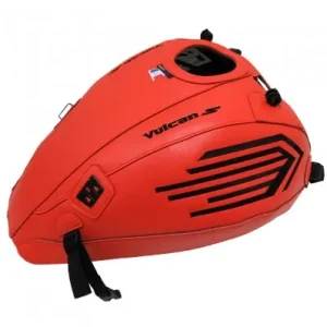 Copriserbatoio Bagster per Kawasaki Vulcan S650 in similpelle rosso- Offerta Lampo
