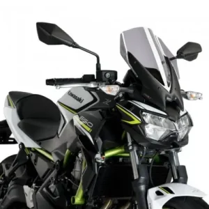 Must-Have Cupolino Puig Naked touring per Kawasaki Z650 dal 2020 fumè chiaro-
