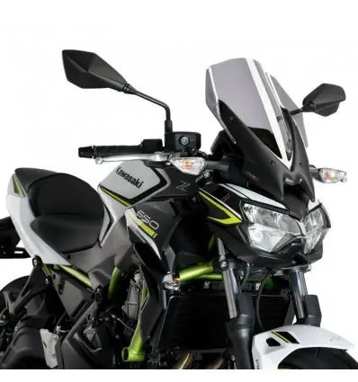 Must-Have Cupolino Puig Naked touring per Kawasaki Z650 dal 2020 fumè chiaro-