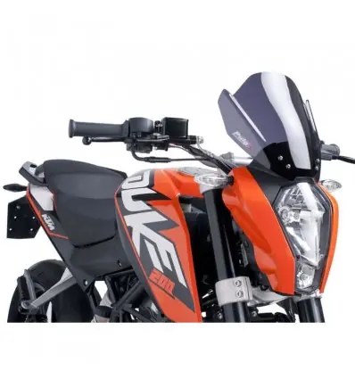 Cupolino Puig Naked fumè scuro per KTM Duke 125, 200 e 390 fino al 2016- Offerta Limitata