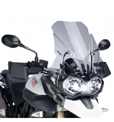 Cupolino fumè chiaro Puig Touring per Triumph Tiger 800 e 800 XC/XR fino al 2017- Spedizione Gratuita