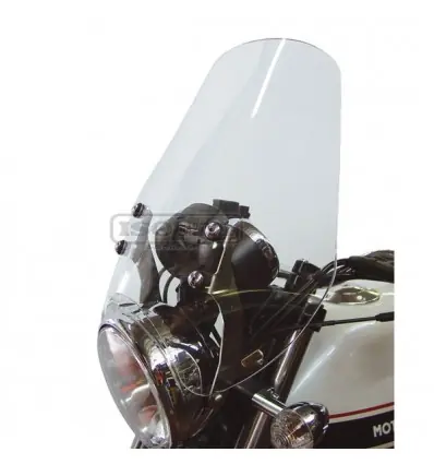 Cupolino Isotta media protezione per Moto Guzzi V9 Roamer-Fumè chiaro Economico