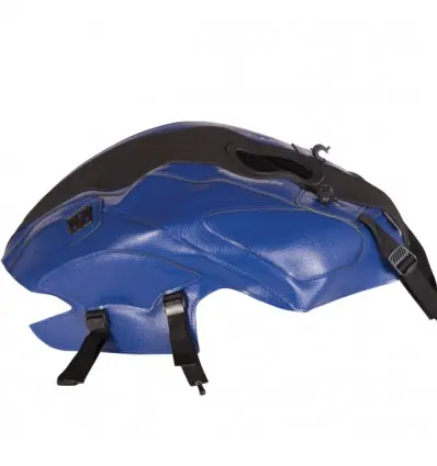 Copriserbatoio Bagster per Yamaha MT125 in similpelle nero e blu baltico- Acquista Ora