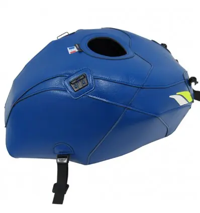 Copriserbatoio Bagster per Suzuki GSX-R 1000 dal 2017 in similpelle blu, giallo fluo e bianco- Must-Have