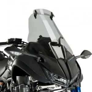 Cupolino fumè chiaro Puig Touring con spoiler regolabile per Yamaha Niken 900 dal 2018- Offerta Limitata