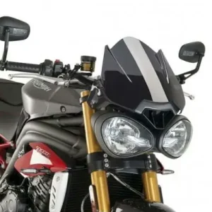 Prezzo Di Fabbrica Cupolino Puig Naked per Triumph Speed e Street Triple fume scuro-