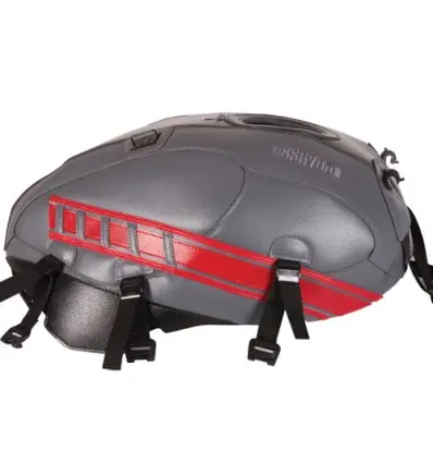 Copriserbatoio Bagster per Yamaha XSR 900 16-21 in similpelle piombo, neroe rosso- Compra Online