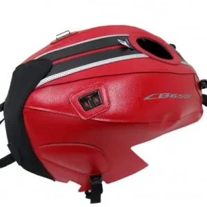 Copriserbatoio Bagster per Honda CB 650F dal 2014 in similpelle rosso e nero- Nuova Collezione