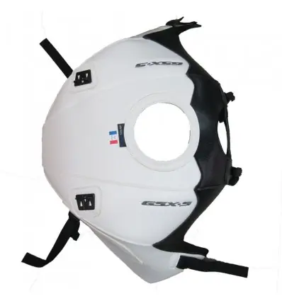 Promozione Esclusiva Copriserbatoio Bagster per Suzuki GSX-S 1000 e 1000F 15-20 in similpelle nero e bianco-
