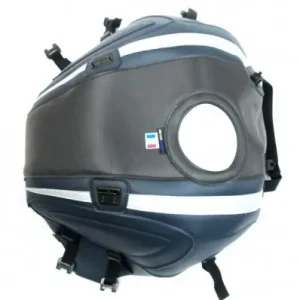 Copriserbatoio Bagster per Yamaha XSR 900 16-21 in similpelle grigio cielo, blu e argento- Offerta Del Giorno