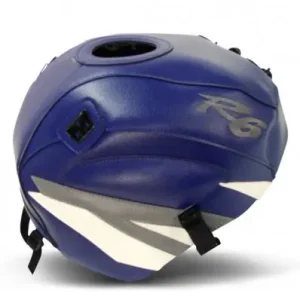 Copriserbatoio Bagster per Yamaha YZF R6 99-02 blu baltico, bianco e acciaio- Acquista Ora