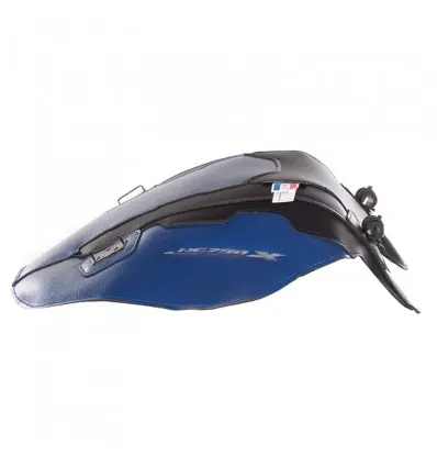 Promozione Copriserbatoio Bagster per Honda NC 750X dal 2016 in similpelle blu perlato e nero opaco-