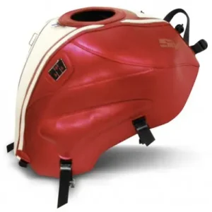 Copriserbatoio Bagster per Suzuki SV 650 dal 2016 in similpelle rosso e bianco- Ultime Pezzi
