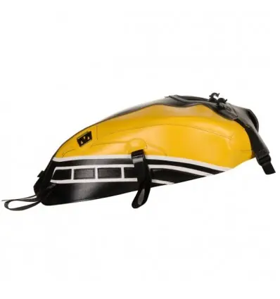 Copriserbatoio Bagster per Yamaha XSR 700 in similpelle giallo, nero e bianco- Prezzo Di Fabbrica