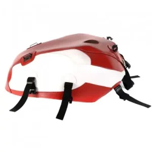 Copriserbatoio Bagster per Triumph Bonneville T100/SE in similpelle rosso e bianco- Offerta Limitata
