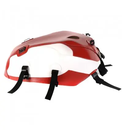 Copriserbatoio Bagster per Triumph Bonneville T100/SE in similpelle rosso e bianco- Offerta Limitata
