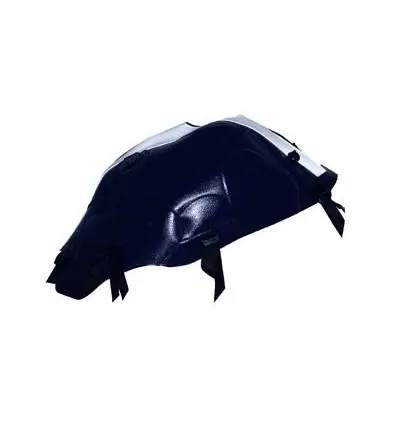 Copriserbatoio Bagster per Ducati Monster 600, 620,695,750,1000 e S4, S2R, S4R/S 00-08 in similpelle blu scuro e bianco- Promozione Esclusiva