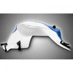 Copriserbatoio Bagster per BMW F800R 09-11 in similpelle bianco e azzurro- Promozione