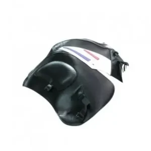 Offerta Limitata Copriserbatoio Bagster per Honda XL 1000 V Varadero 99-11 in similpelle nero, triangolo bianco, rosso e blu cina-