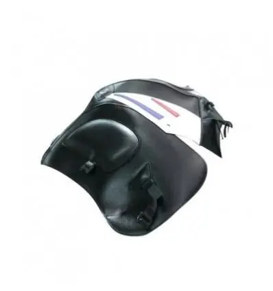 Offerta Limitata Copriserbatoio Bagster per Honda XL 1000 V Varadero 99-11 in similpelle nero, triangolo bianco, rosso e blu cina-