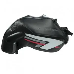 Copriserbatoio Bagster per Honda CBF 600N 08-12 in similpelle nero, acciaio e rosso- Soddisfatti O Rimborsati