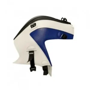 Economico Copriserbatoio Bagster per BMW G650GS 11-14 in similpelle nero opaco, bianco e blu gitan-